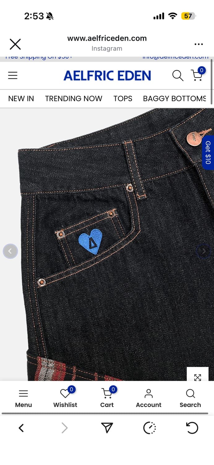 AELFRIC EDEN BAGGY BARREL JEANS 28 상품이미지5