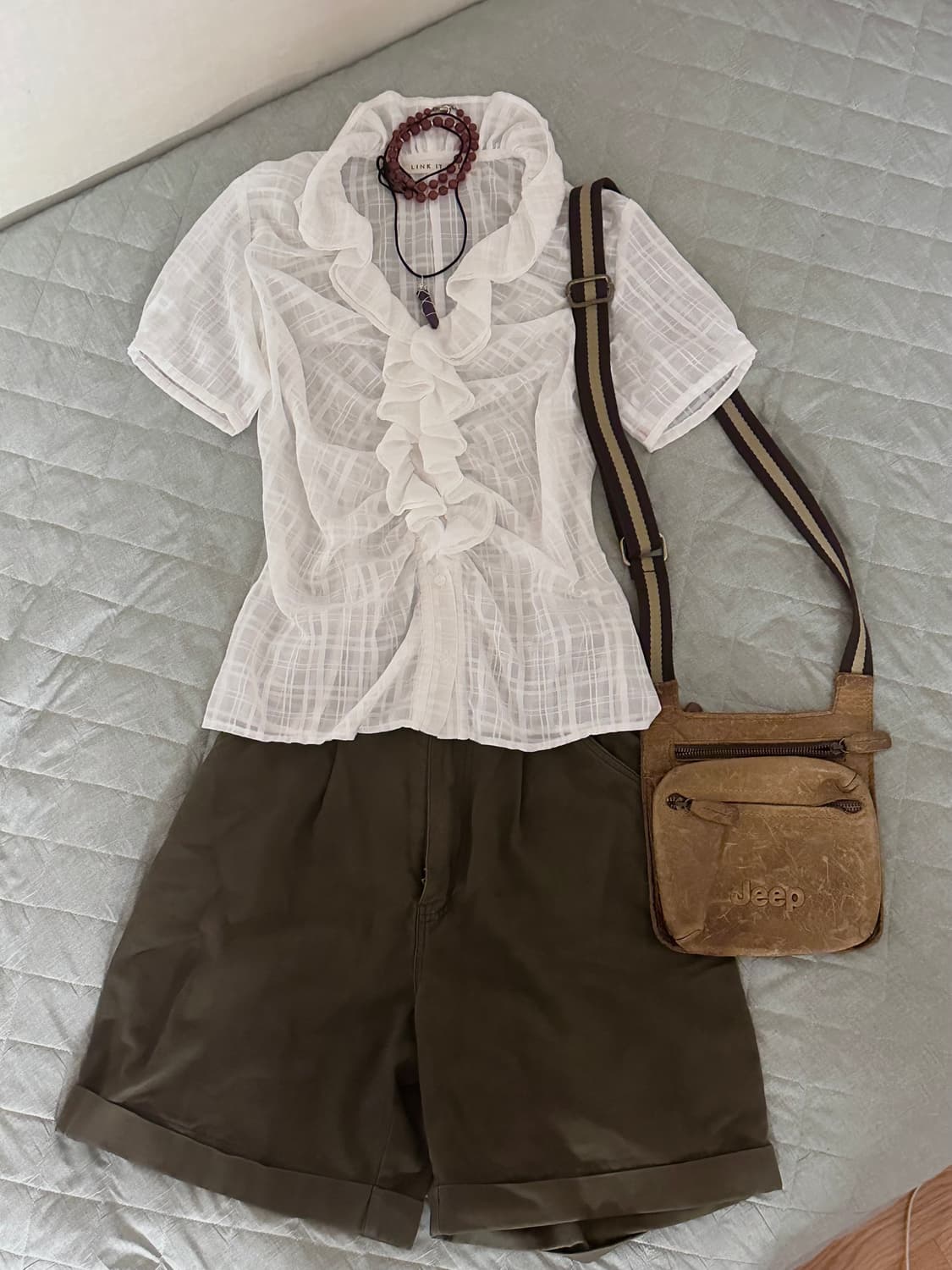 2000s Jeep leather shoulder bag 상품이미지2