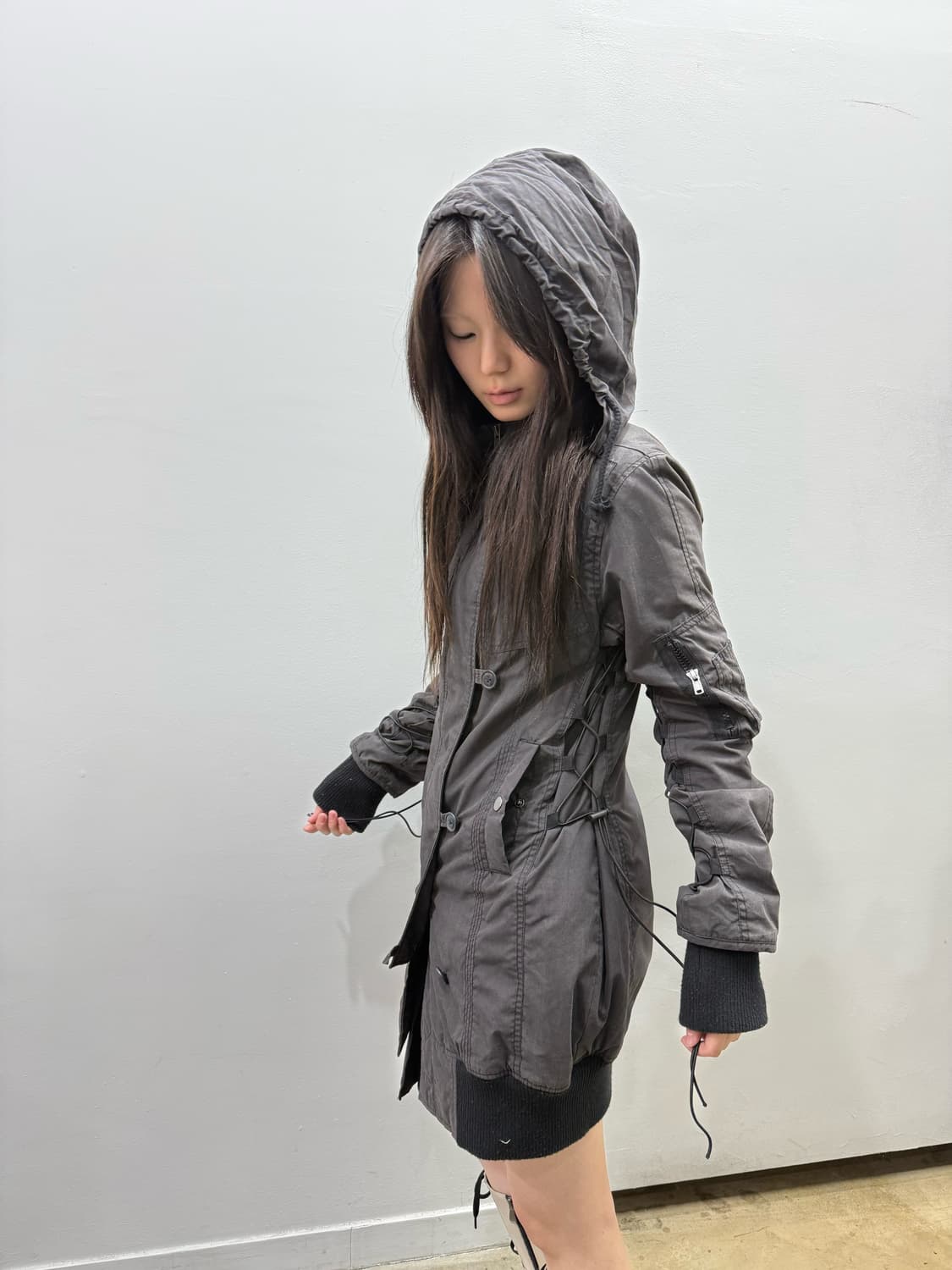 본더치 사이드 아일렛 롱 자켓 상품이미지3