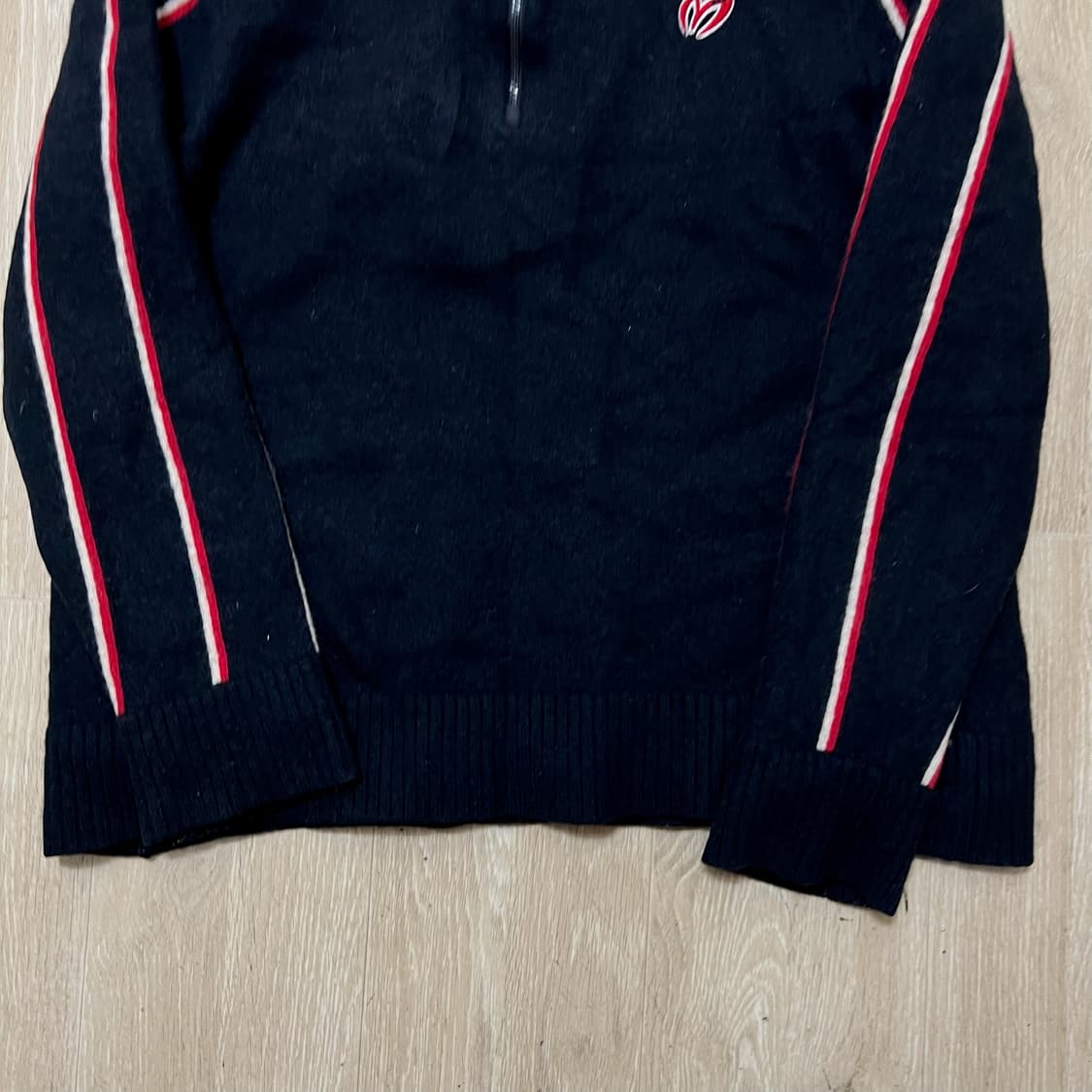 마스터바니 에디션 여성 골프웨어 캐시미어 반집업 방풍 니트 7사이즈  상품이미지4