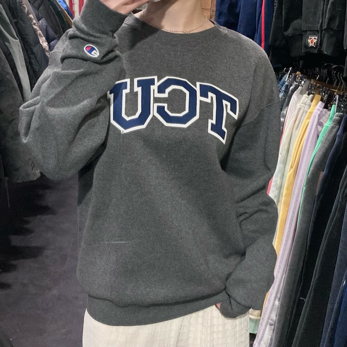 [IM] 챔피온 컬리지 스웻셔츠 그레이 상품이미지2