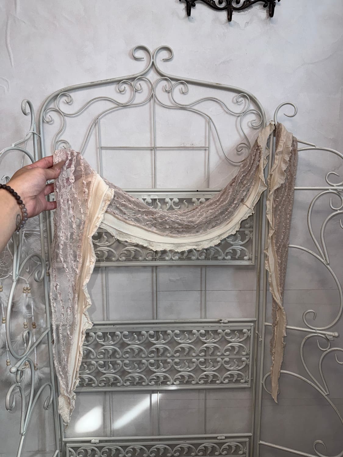 Ash pink lace scarf 상품이미지2