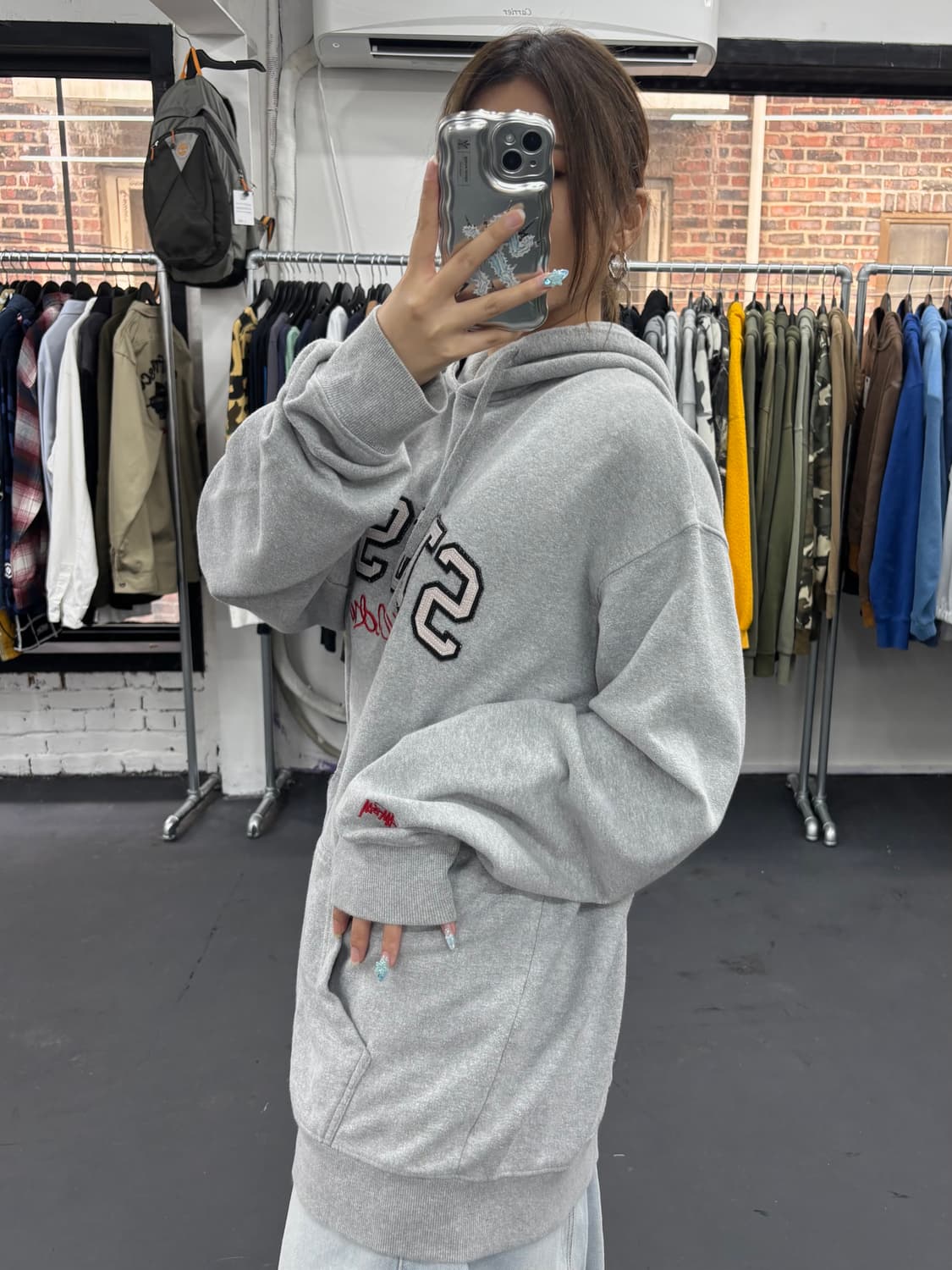 올드 스투시 아치로고 후드티 상품이미지3