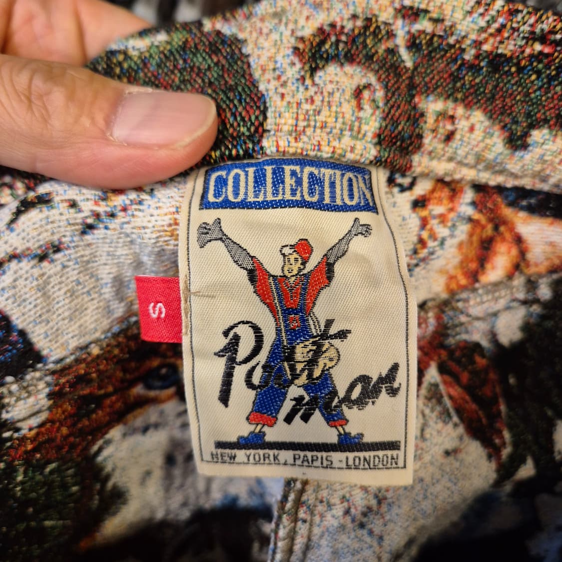 여성25~26인치 두툼한 고양이자수 팬츠 상품이미지4