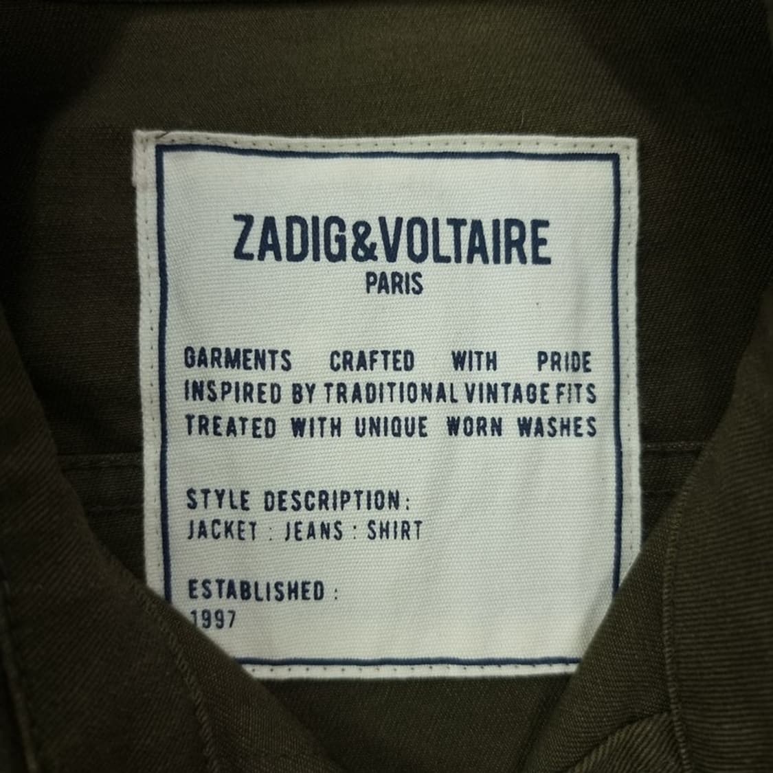 [쟈딕앤볼테르] 멀티 그래픽 자수 밀리터리 자켓 카키 P01540 상품이미지9