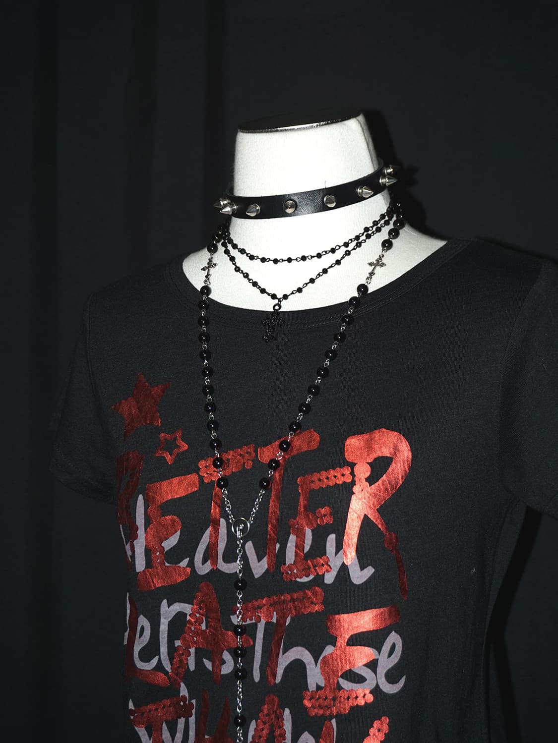 (cherry pop) y2k punk lettering t  상품이미지3