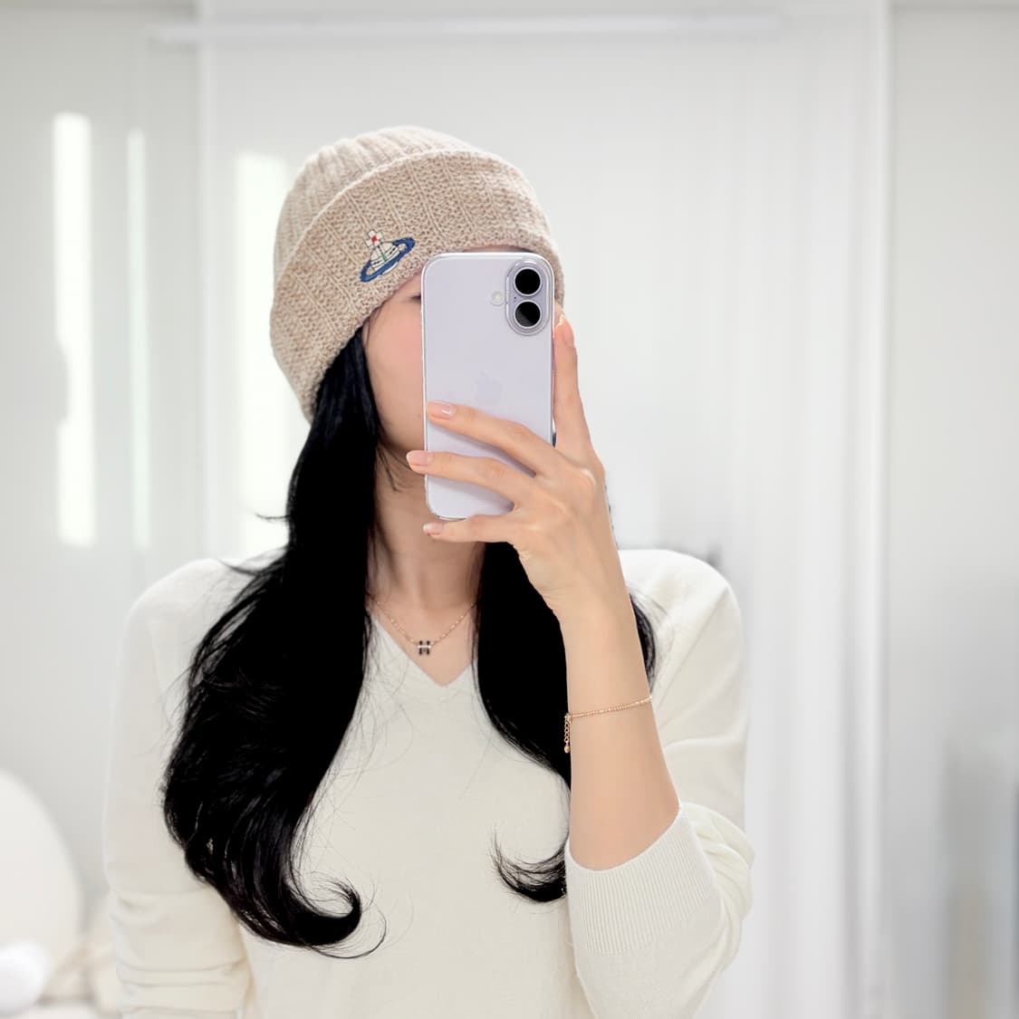 비비안웨스트우드 울 로고 비니 상품이미지6