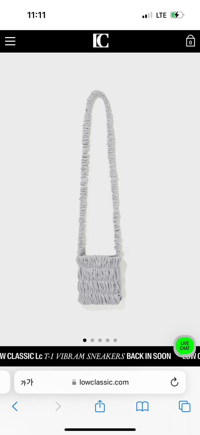 로우클래식 벨벳 미니백 lowclassic velvet mini bag 상품이미지1