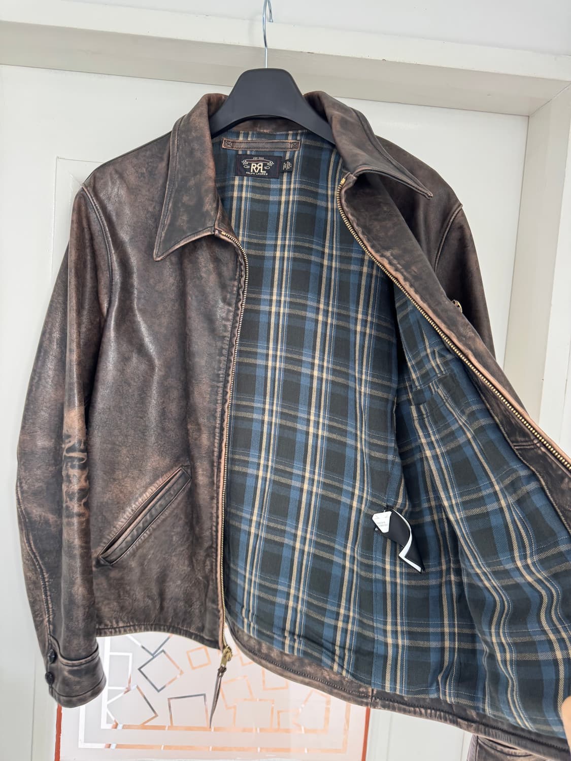 L RRL 더블알엘 뉴스보이 레더 자켓 상품이미지6