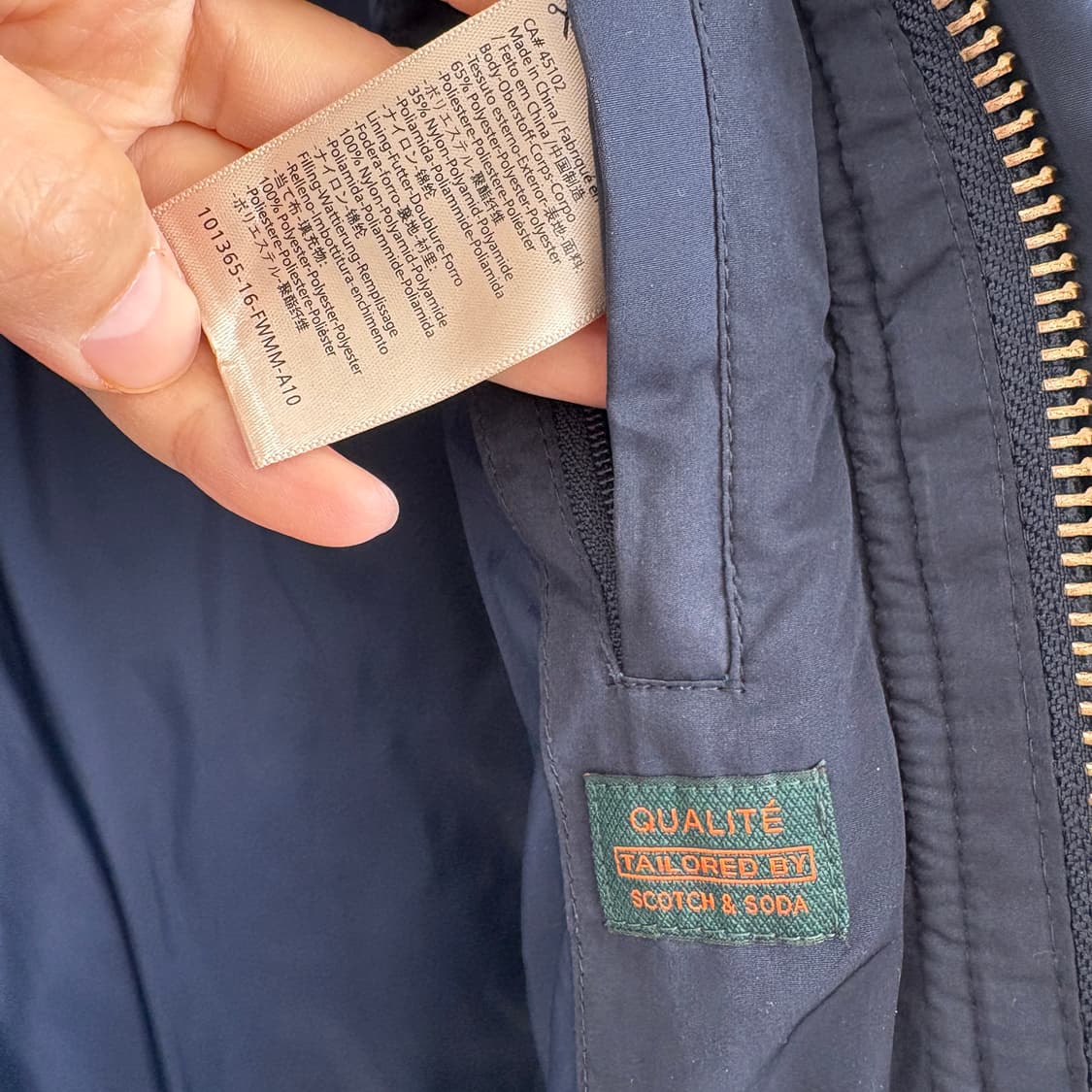 Scotch&Soda 스코치앤소다 퀼팅 자켓 네이비 S 상품이미지8