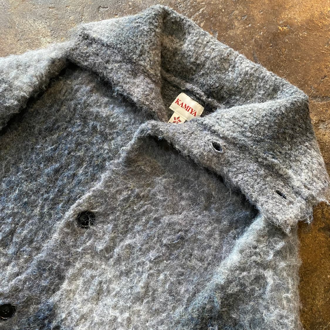 (M) KAMIYA Sailor-Collar Knit Jacket 상품이미지3