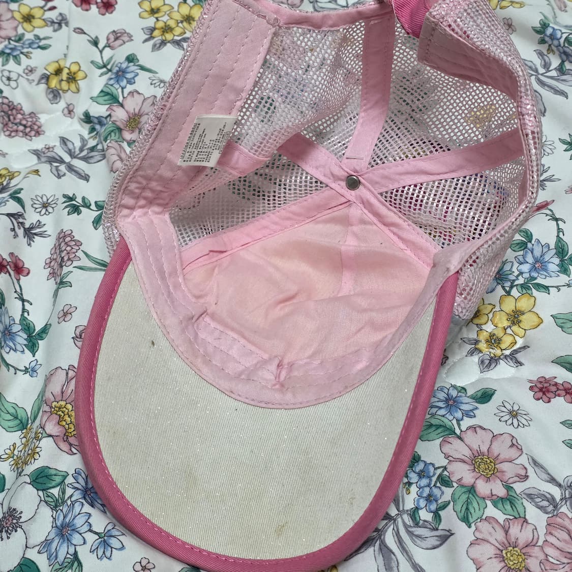 후레쉬 프리큐어)고전 핑크 무지개 메쉬캡모자 상품이미지3