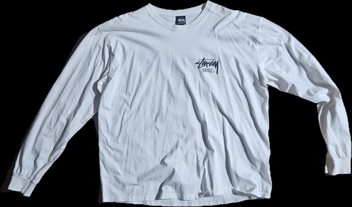 스투시 스탁 서울 롱슬리브 티셔츠 화이트 2023 상품이미지1