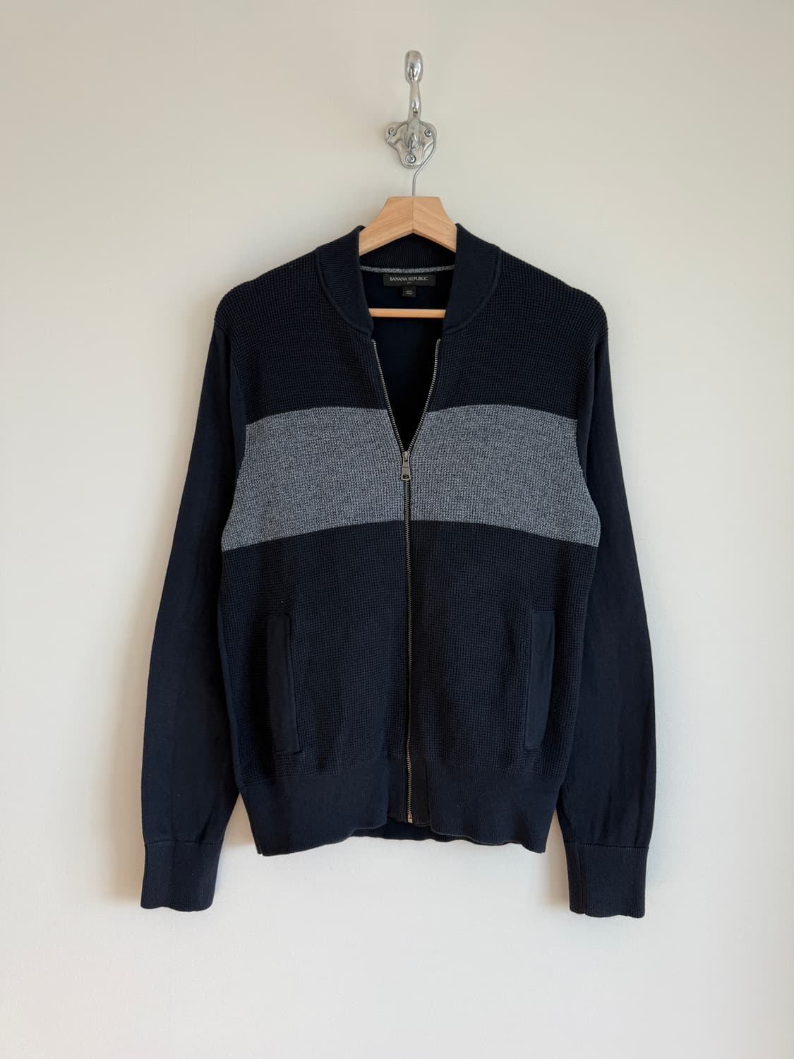 바나나리퍼플릭(Banana republic) 코튼 니트집업 상품이미지1