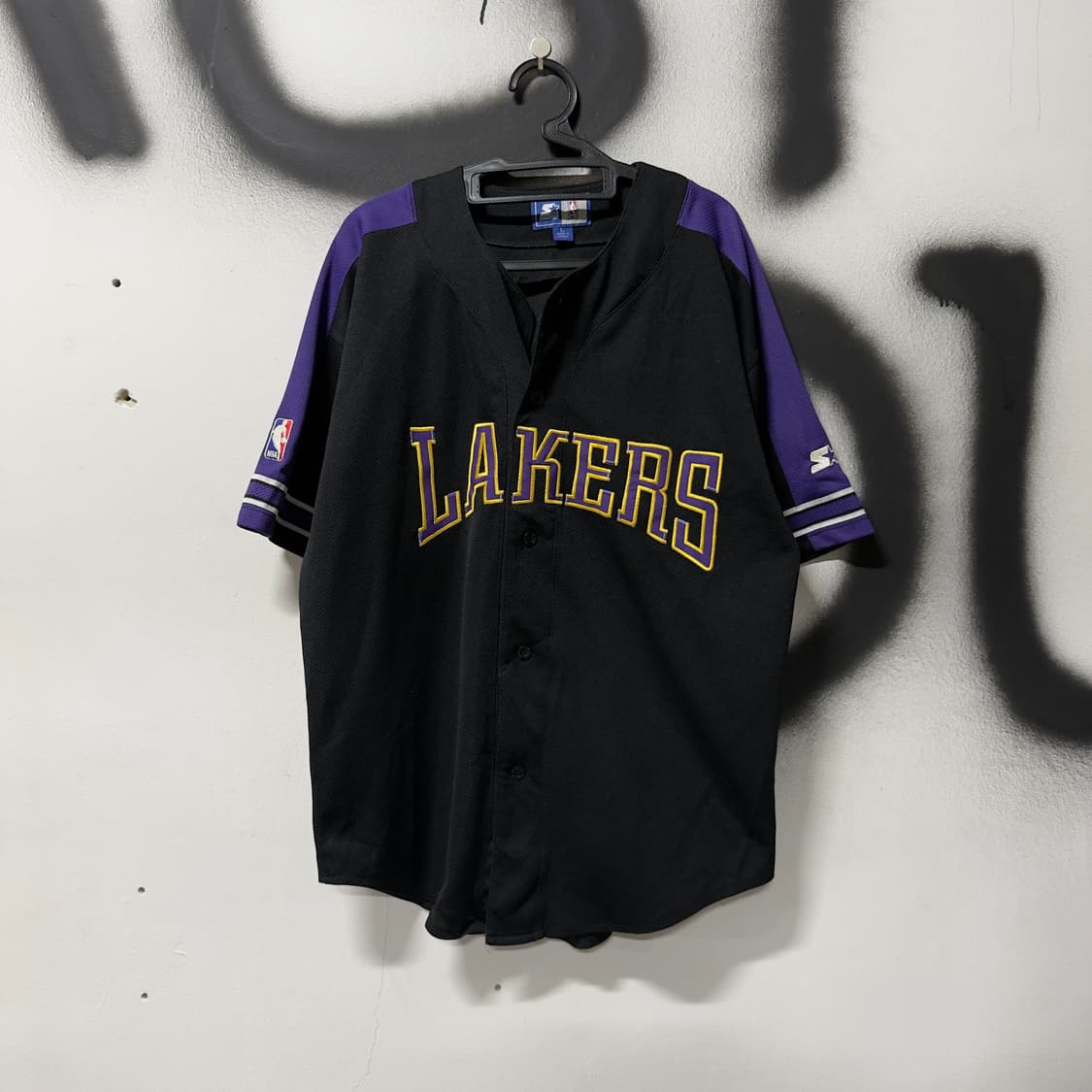 NBA x Starter La Lakers 올드스쿨 바스켓볼 반팔 저지 상품이미지1
