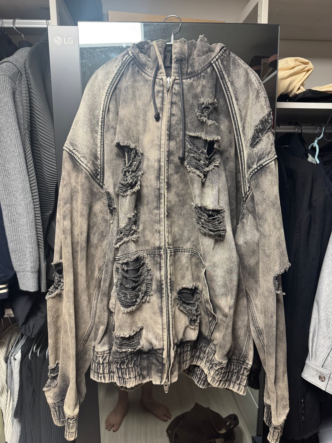 준지 23fw 컬렉션 디스 후드집업 XL 상품이미지1