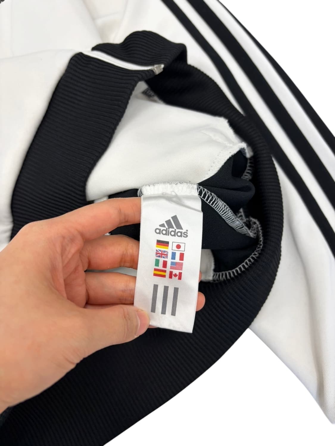 00s 아디다스 트랙탑 화이트 (L) 상품이미지9