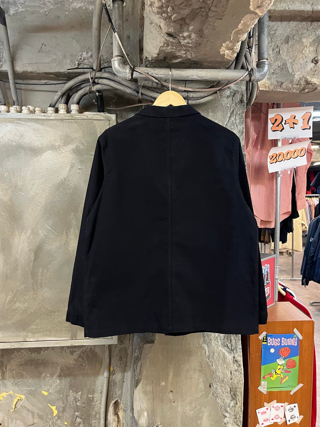 아웃스탠딩 포켓 자켓 블랙 M #csz3314 상품이미지2