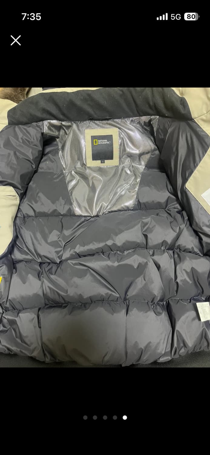내셔널지오그래픽 숏패딩 팝니다. 상품이미지5