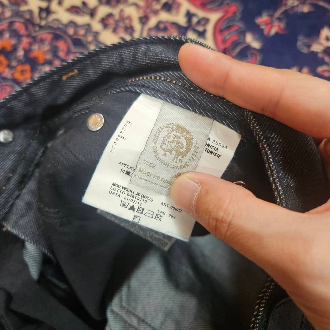 디젤(Diesel) 바이커 빈티지 데님 팬츠 30size 상품이미지7