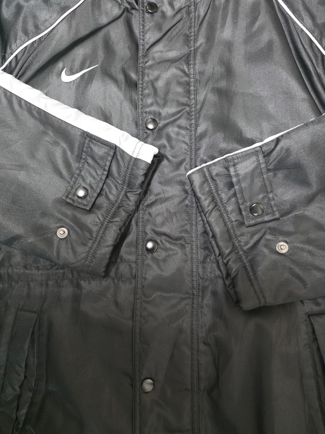 나이키 올드스쿨 안쪽 털 롱패딩 블랙 s 실측m 상품이미지4