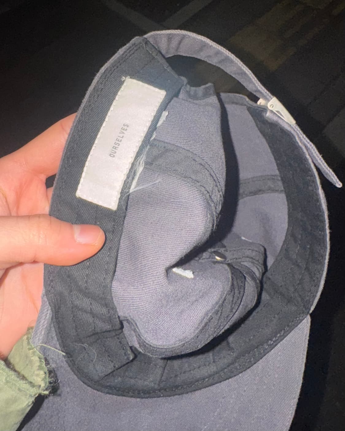 아워실브스 자수 볼캡 워시드그레이 상품이미지2