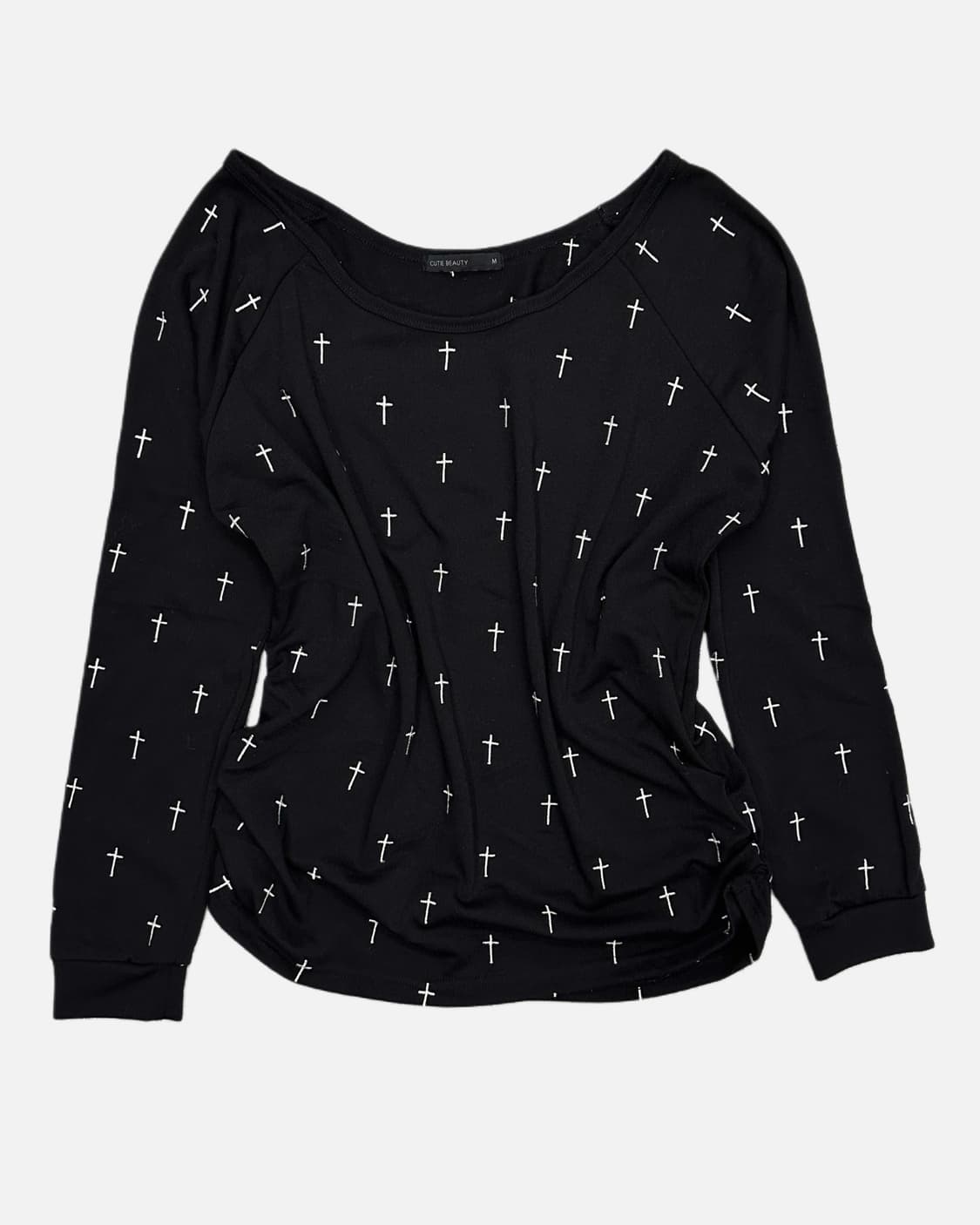 cross pattern raglan t-shirt 상품이미지1