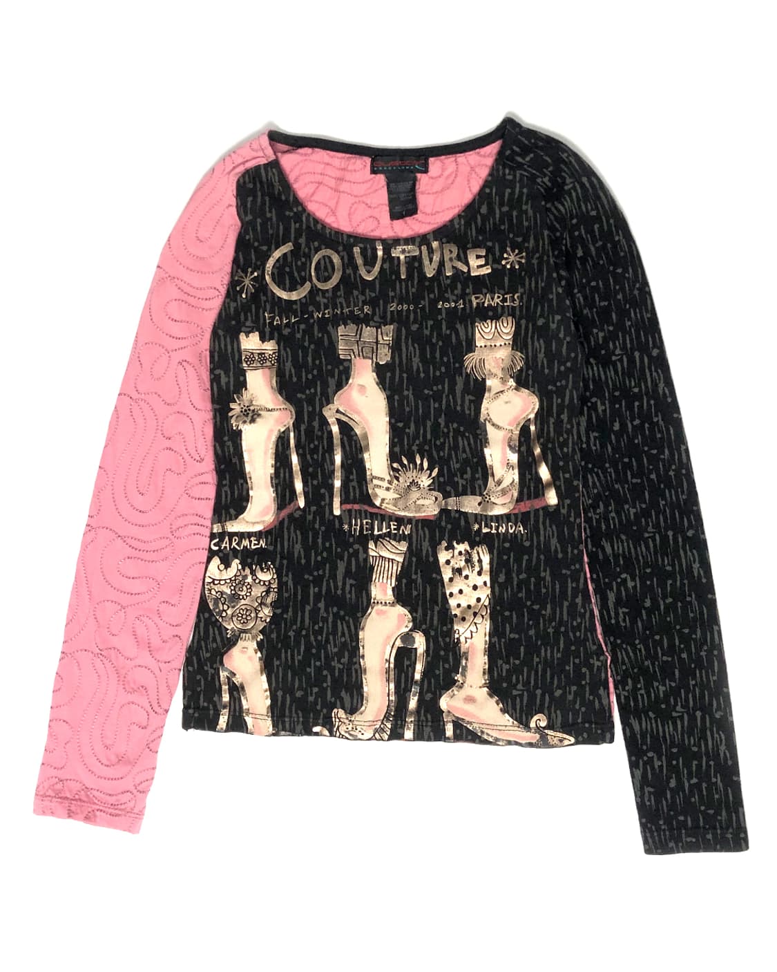 Custo Barcelona 하이힐 일러스트 롱 슬리브리스 상품이미지1