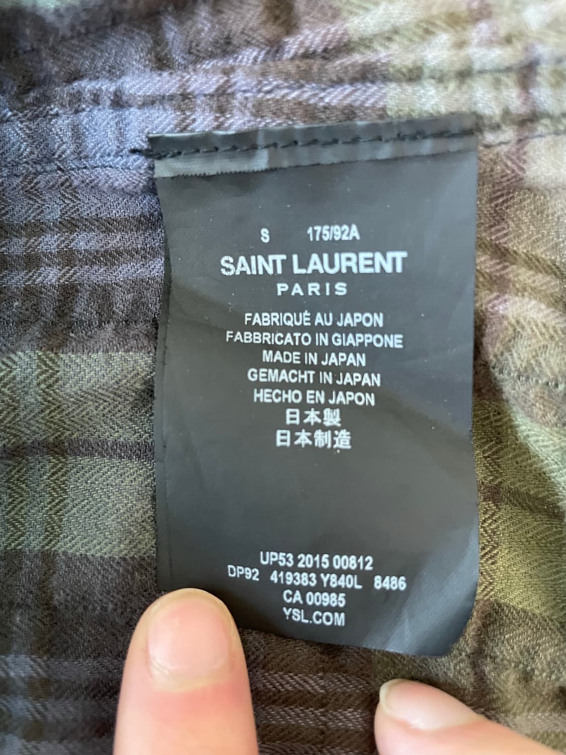 생로랑 16ss 서프사운드 밑단디스 셔츠 상품이미지9