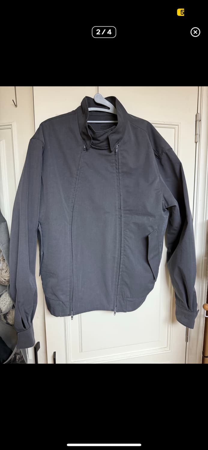 EE DOUBLE ZIP HARRINGTON JACKET GREY L 상품이미지3