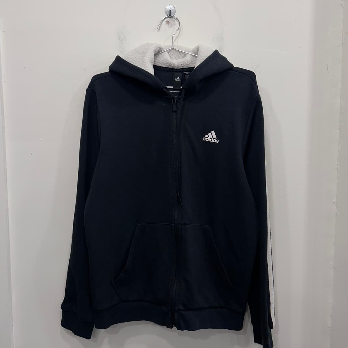 아디다스 스몰로고 양털 트랙 후드집업 상품이미지2