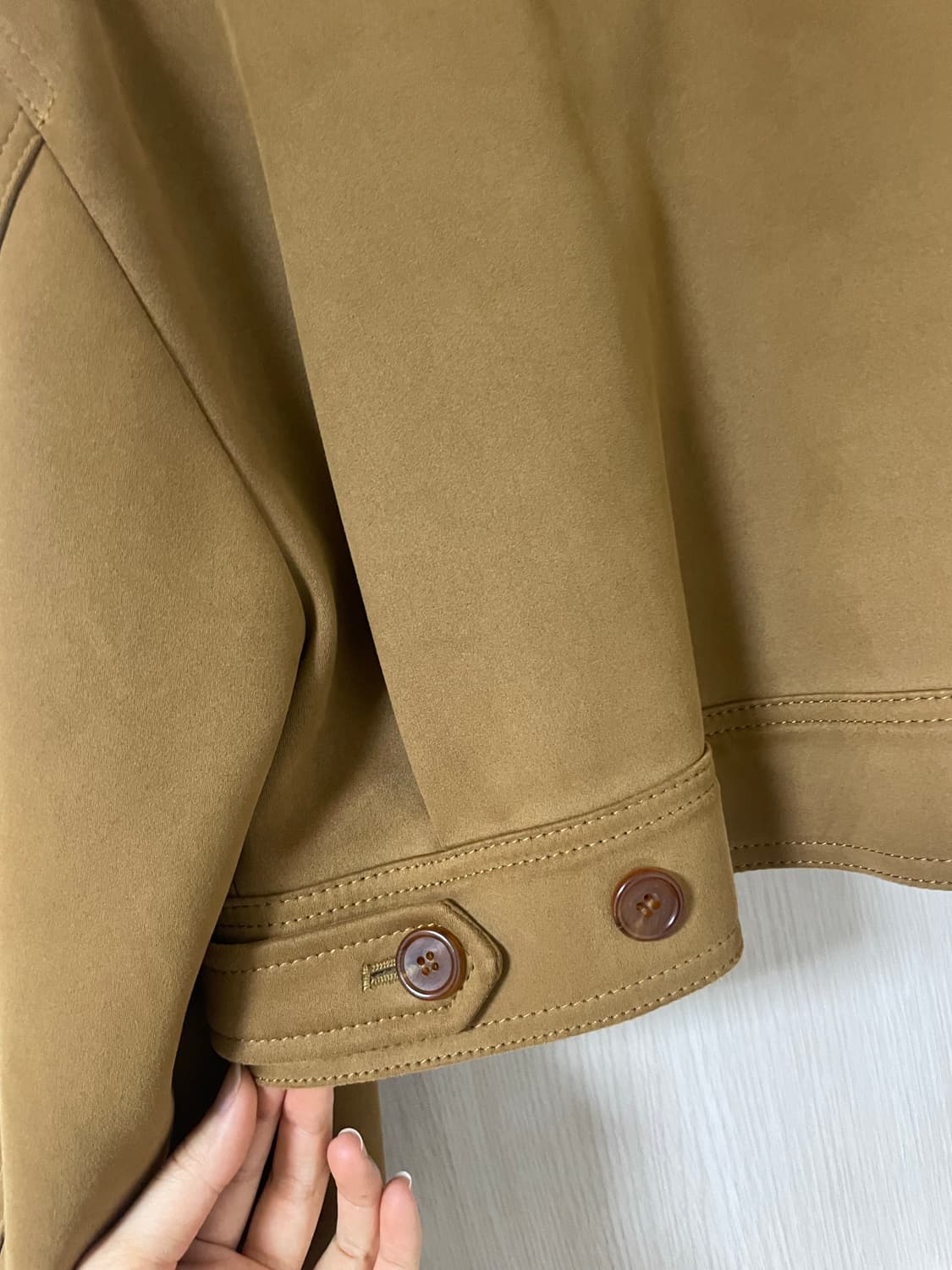 위드아웃썸머 런던플랏 스웨이드 크롭 자켓 상품이미지6