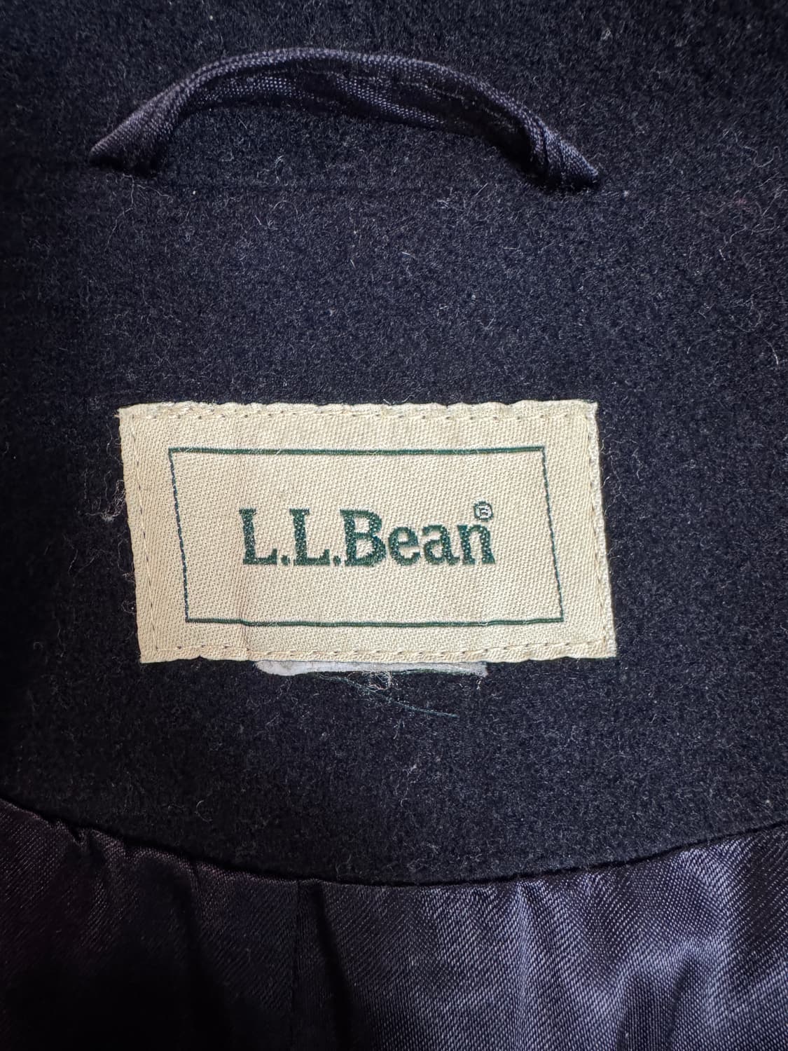 엘엘빈 L.L.Bean 네이비 싱글 울 코트 100~105사이즈 상품이미지3