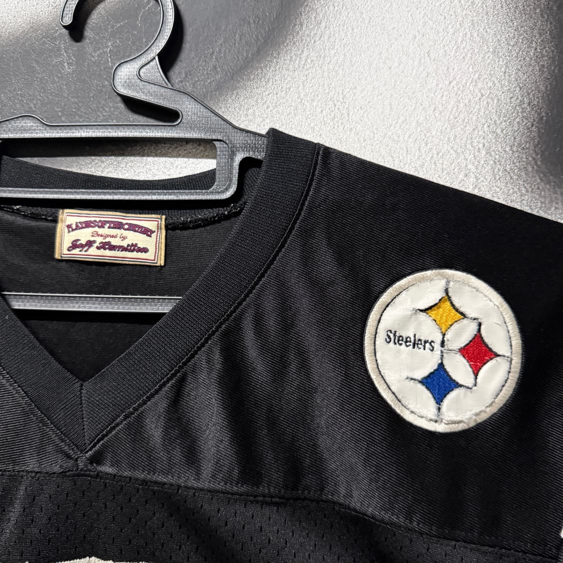 제프해밀턴 x NFL 피츠버그 스틸러스 로슬리스버거 마킹 풋볼 져지 상품이미지3