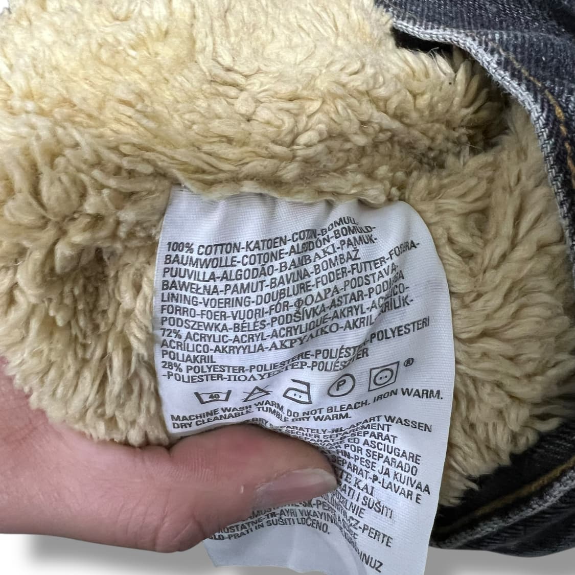 리바이스 셰르파 흑청 데님자켓 s08672 상품이미지7