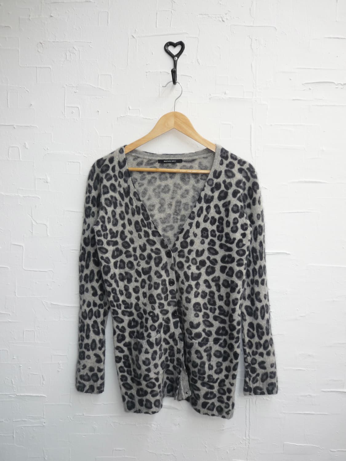 leopard slim fit cardigan 상품이미지4