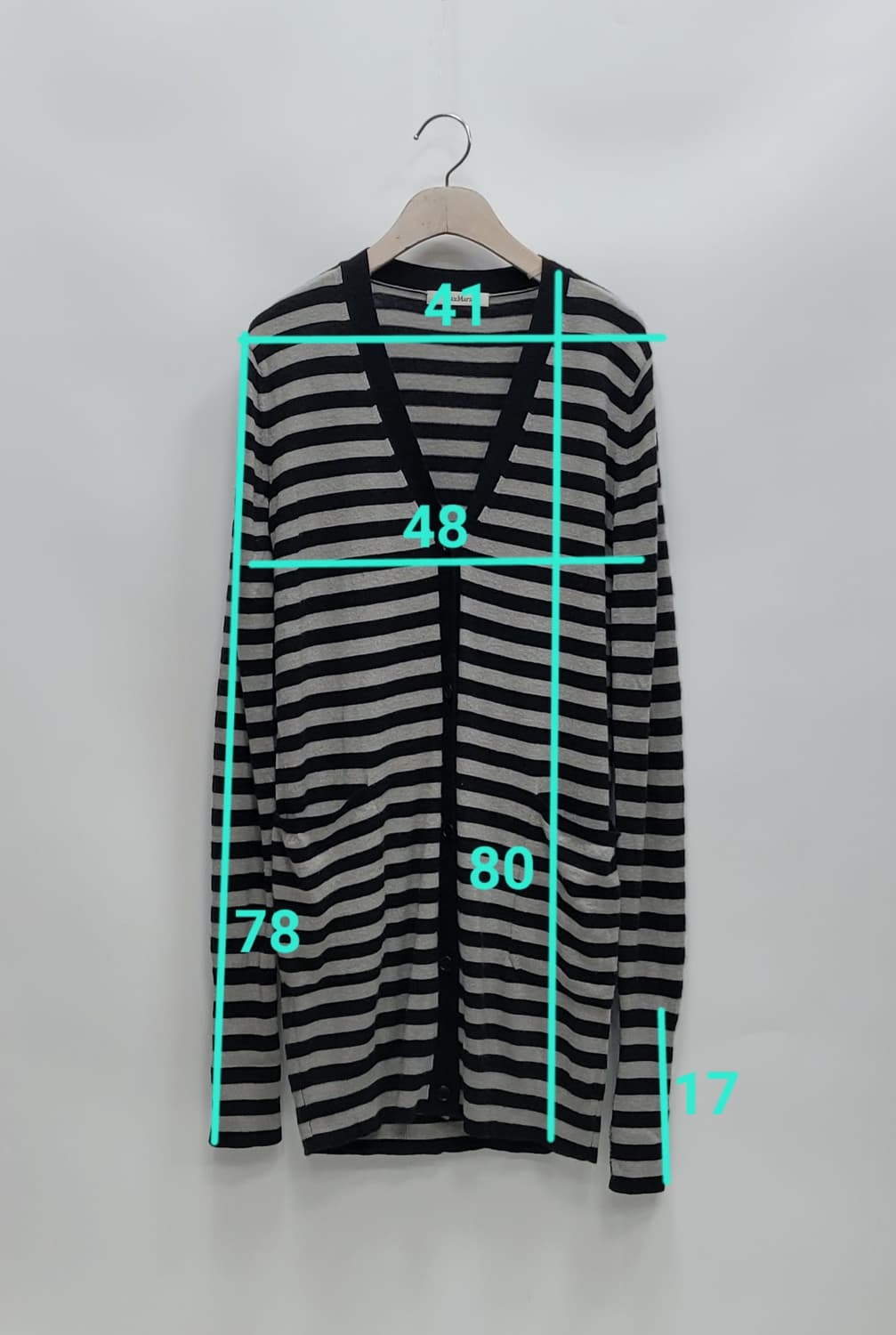 MaxMara 막스마라 캐시미어 스트라프 롱 가디건 / 여 85 (S)  상품이미지10