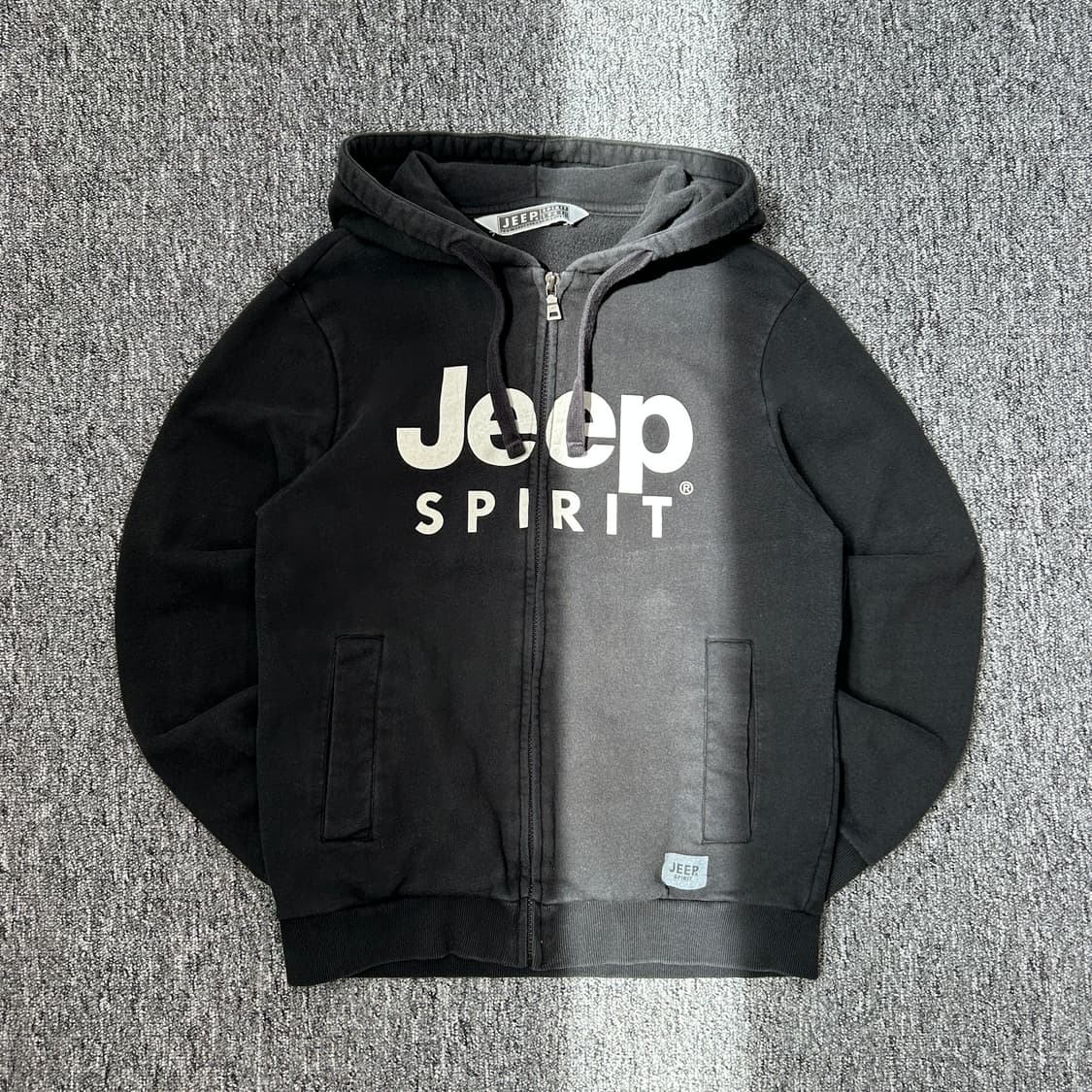 Jeep 블랙 레터링 후드집업 상품이미지1