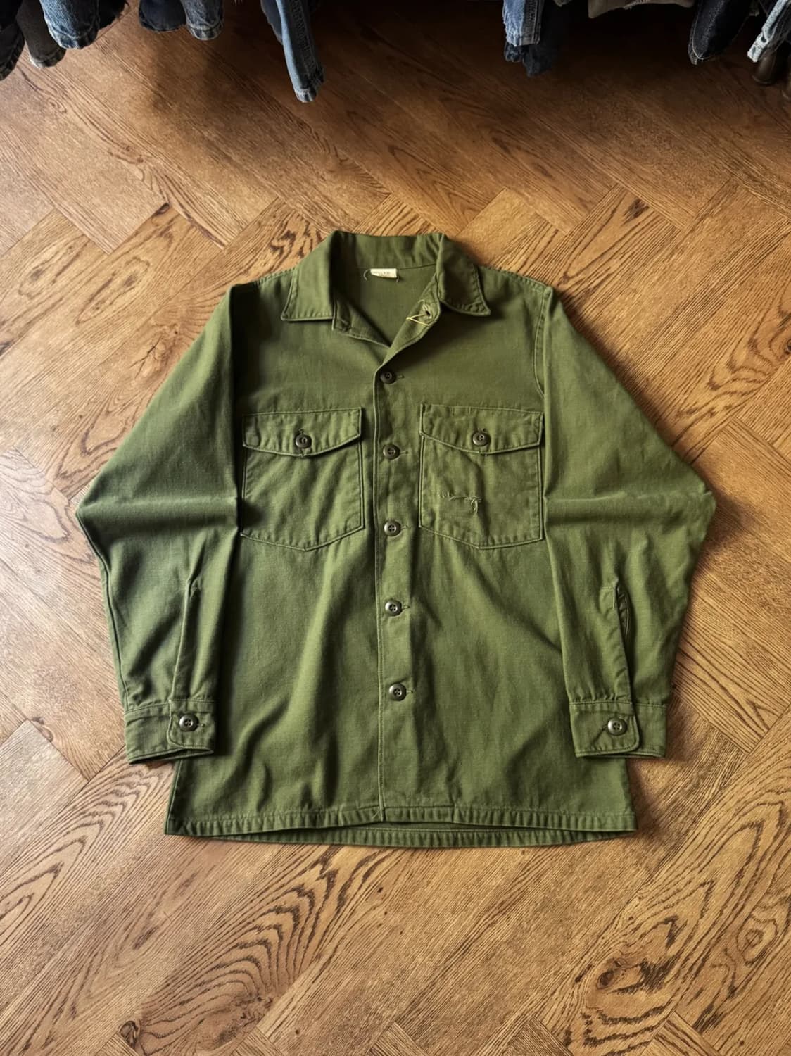 [S]70's 오리지널 U.S ARMY OG-107 밀리터리 셔츠 상품이미지1