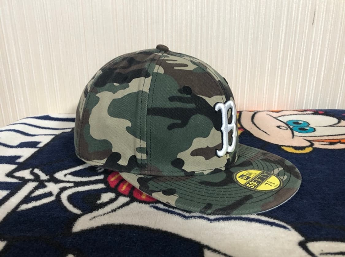 MLB 뉴에라 쿠퍼스타운 보스턴레드삭스 카모모자/캡 7 5/8 상품이미지6