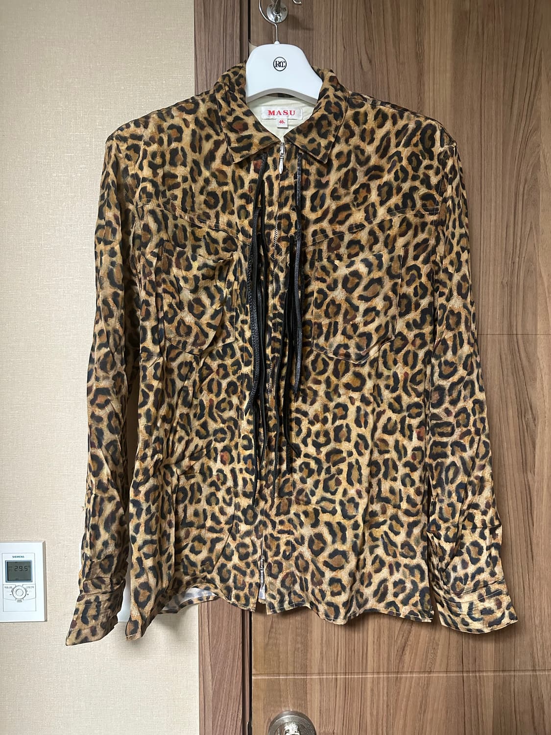 [46] masu 마수 22aw leopard shirts 상품이미지2