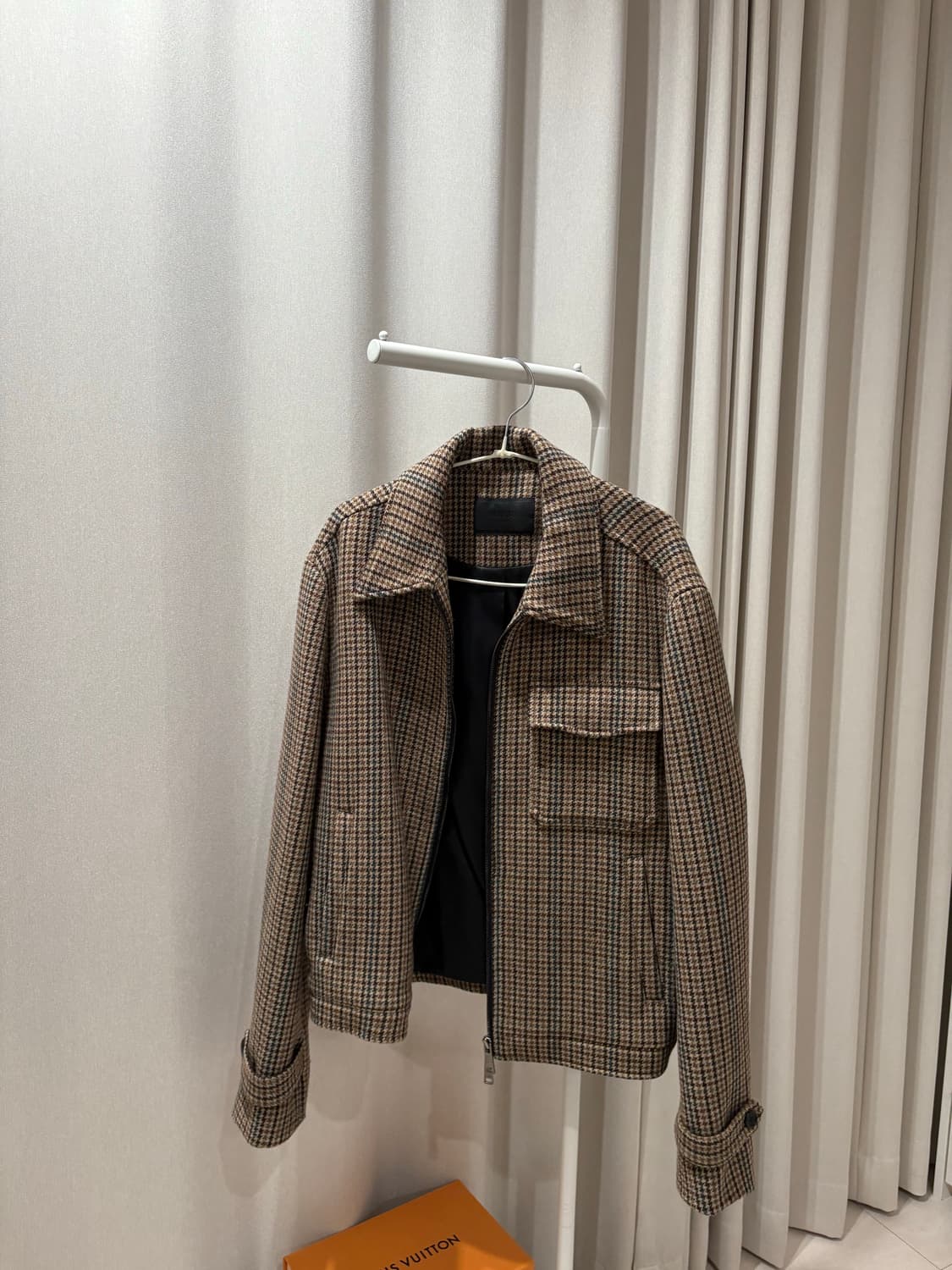 MNGU 밍구 체크 블루종 자켓 상품이미지1