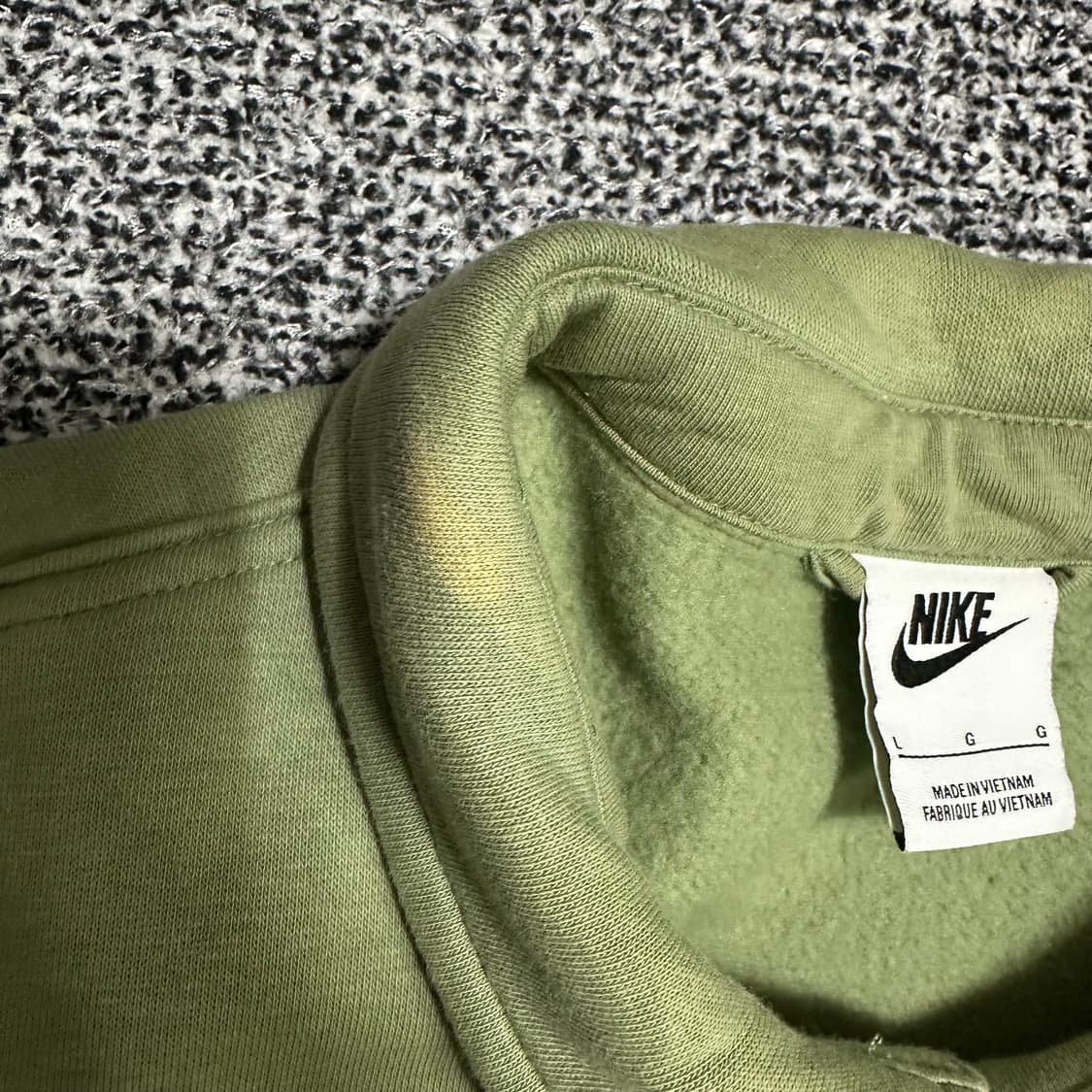 (L) 나이키 스우시 말차 집업 자켓 올리브 그린 상품이미지5