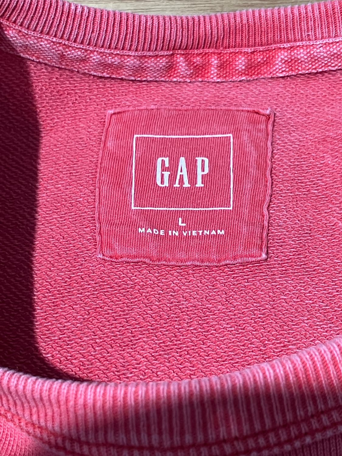 Gap  핑크 스티치 스웻셔츠 L 상품이미지6