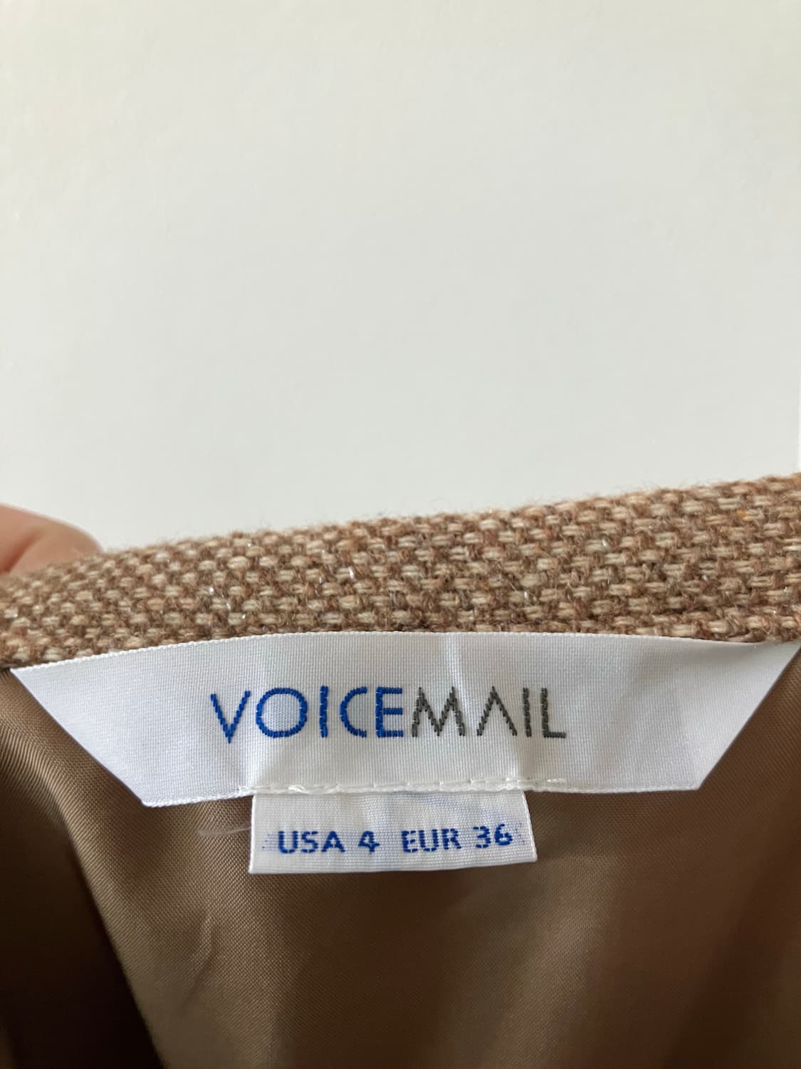 VOICEMAIL 브라운 울혼방스커트 상품이미지4