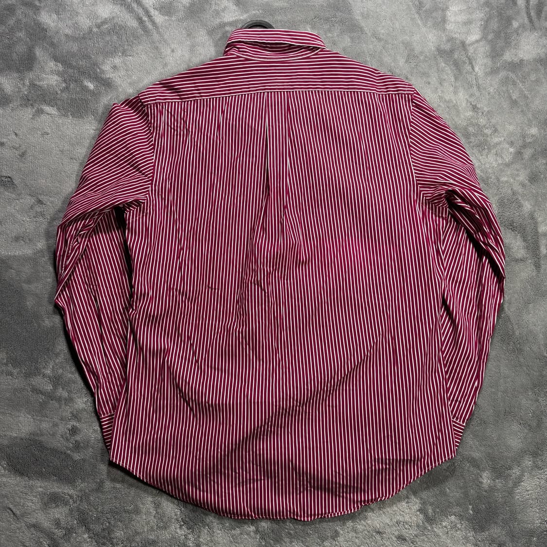 랄프로렌 버건디 스트라이프 커스텀핏 셔츠 상품이미지3