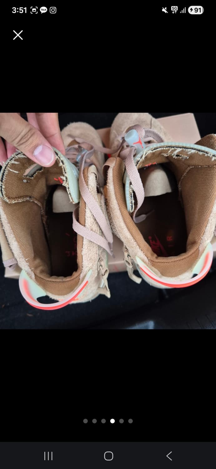 조던 6 x 트래비스 스캇 레트로 SP 브리티쉬 카키 290 상품이미지5