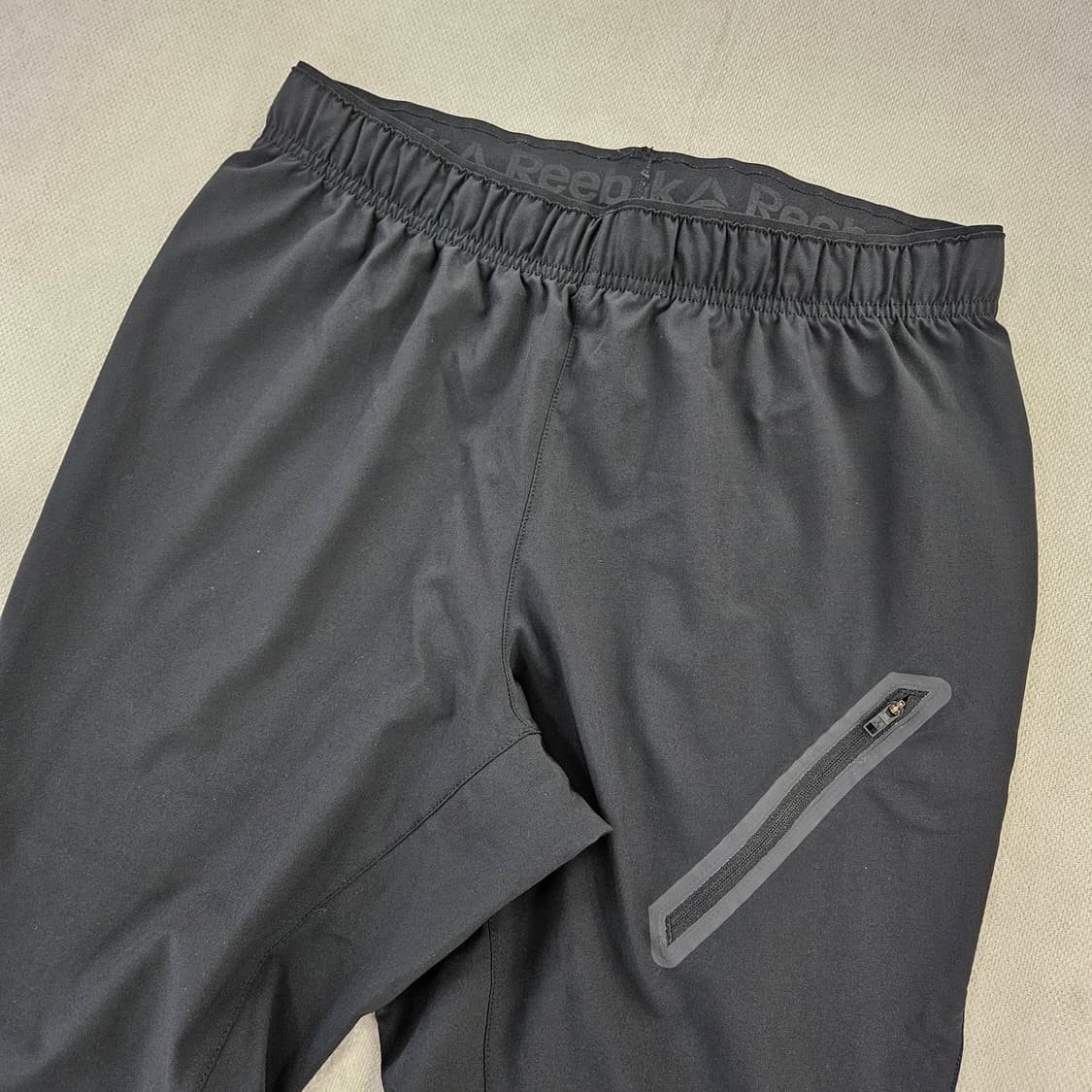 [M(95)] 리복 블랙 우븐 트레이닝 트랙 팬츠 0116Y1 상품이미지2