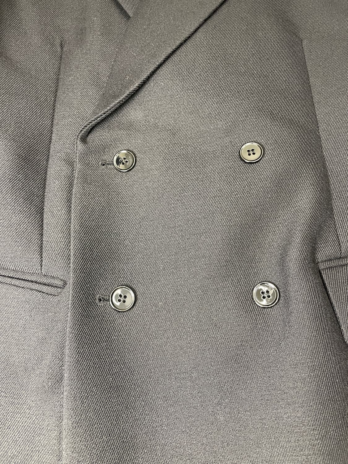 렉토 70s 아워글래스 실루엣 버진 울 테일러 자켓 블랙 상품이미지4