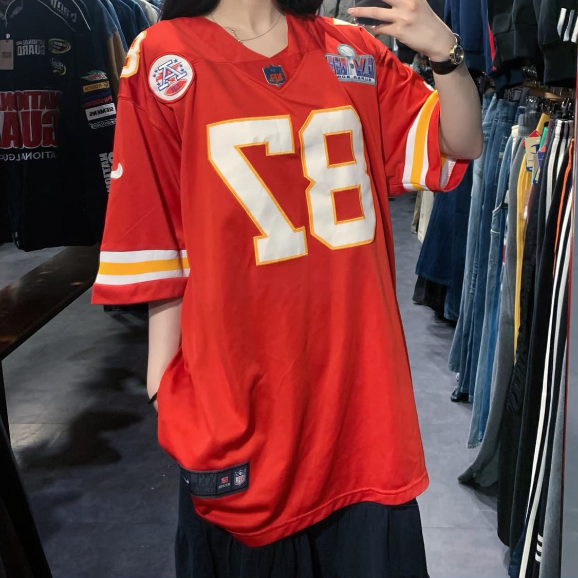 [IM] NFL X NIKE 캔자스시티 치프스 KELCE No.87 레드 상품이미지3